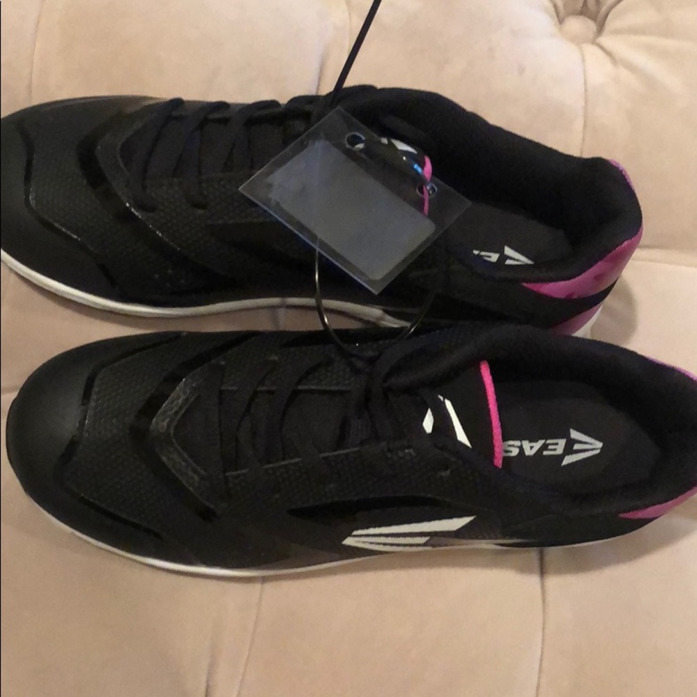 Easton Youth Girls Baseball Cleats Pink and Black